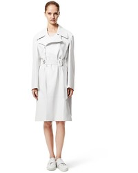 Calvin Klein Collection Belted Leather Trench Coat