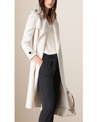 Burberry Double Cashmere Wrap Trench Coat