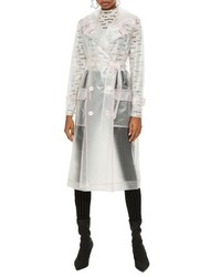 Topshop Frosted Vinyl Mac Trench Coat