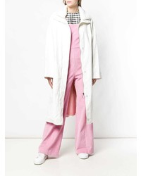 Stand Fur Collar Trench Coat