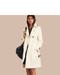 Burberry Oversize Detail Silk Trench Coat