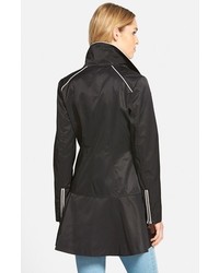 GUESS Piped Stand Collar Trench Coat