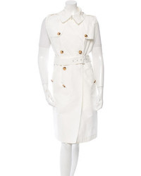 Jean Paul Gaultier Sleeveless Double Breasted Trench Coat