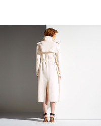 Bally Trench Coat Off White Trench Coat