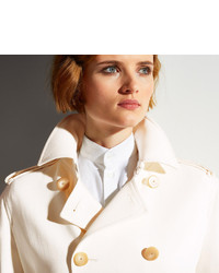 Bally Trench Coat Off White Trench Coat