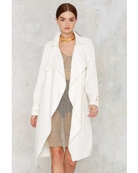 Factory Trench Warmer Belted Coat Ivory