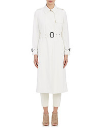 Barneys New York Twill Open Front Trench Coat
