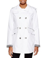 Laundry by Shelli Segal Waxed Cotton Double Breasted Raincoat