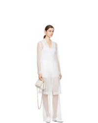Givenchy White Tulle Trench Coat