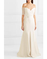 Jenny Packham Venus Off The Shoulder Tulle And Cady Gown