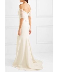 Jenny Packham Venus Off The Shoulder Tulle And Cady Gown