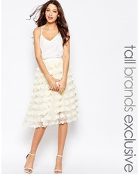 True Decadence Tall 3d Applique Tulle Prom Skirt