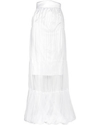 White Tulle Maxi Skirt