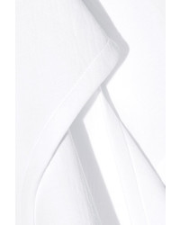 Esteban Cortazar Asymmetric Cotton Blend Tunic White