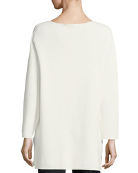Joan Vass Long Sleeve Cotton Milano Tunic