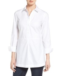 Foxcroft Non Iron Long Sleeve Cotton Tunic Shirt