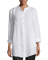 Eileen Fisher Organic Linen Long Sleeve Tunic