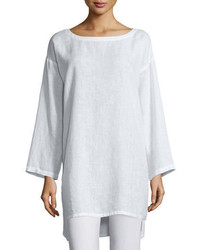 Eileen Fisher Organic Linen Long Tunic Plus Size