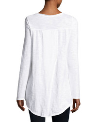 Pure & Co. Pure Co Runway High Low Cotton Tunic White