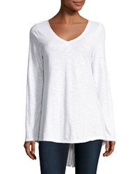 Pure & Co. Pure Co Runway High Low Cotton Tunic White