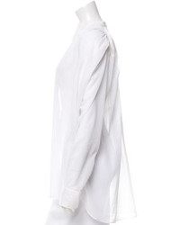 Helmut Lang Sheer Long Sleeve Tunic