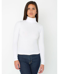 American Apparel Cotton Spandex Jersey Long Sleeve Turtleneck