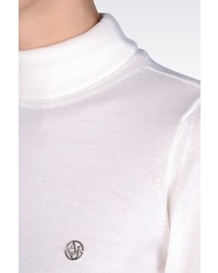 Armani Jeans Turtleneck Sweater In Virgin Wool
