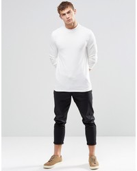 Asos Brand Muscle Long Sleeve T Shirt With Turtleneck