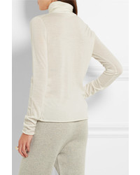 Chloé Cashmere Turtleneck Sweater Ivory