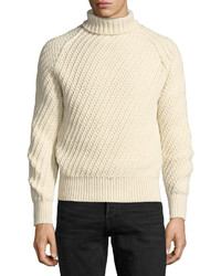 Tom Ford Cashmere Wool Basketweave Turtleneck Sweater
