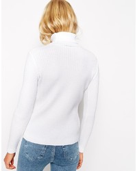 Asos Collection Rib Sweater With High Neck