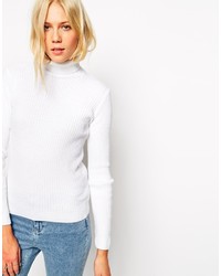Asos Collection Rib Sweater With High Neck