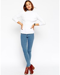 Asos Collection Turtleneck Sweater In Rib