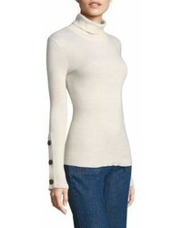 See by Chloe Cotton And Cashmere Turtleneck Sweater
