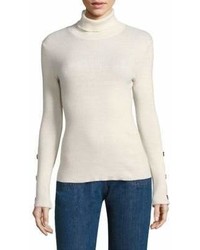 See by Chloe Cotton And Cashmere Turtleneck Sweater