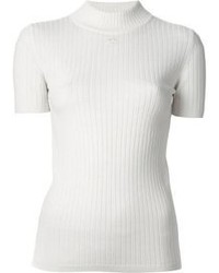 Courreges Courrges Short Sleeve Turtle Neck Sweater
