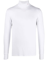 Raf Simons Embroidered Logo Roll Neck Top