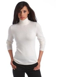 Lord & Taylor Fall Neutrals Collection Cashmere Turtleneck Sweater