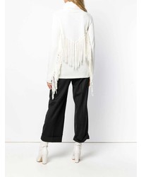 P.A.R.O.S.H. Fringed Turtle Neck Sweater