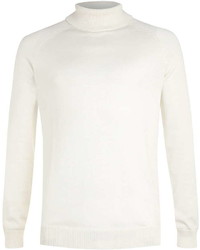 Selected Homme White Turtle Neck Sweater