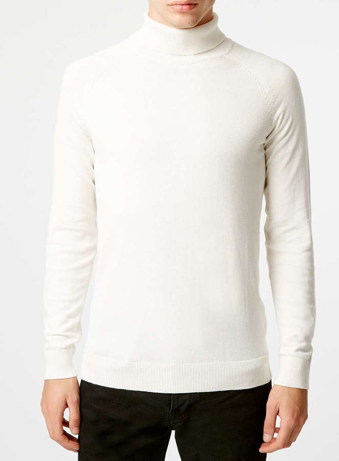 Selected Homme White Turtle Neck Sweater, $85, Topman