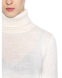 Jil Sander Navy Merino Wool Turtleneck Sweater