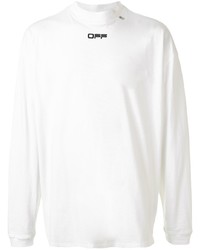 Off-White Logo Print Funnel Neck T Shirt
