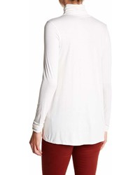 Three Dots Relaxed Hi Lo Turtleneck