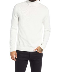 Topman Solid Cotton Turtleneck Sweater