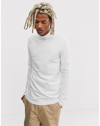 Weekday Ted Rib Turtleneck In White