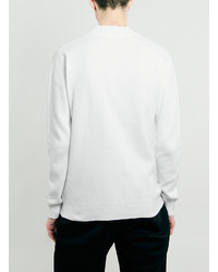 Topman Selected Homme Greaser White Turtle Neck Sweater