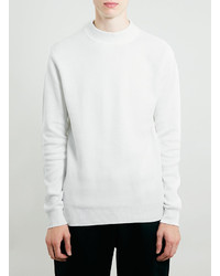 Topman Selected Homme Greaser White Turtle Neck Sweater