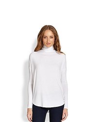 Vince Favorite Turtleneck Tee White