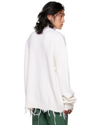 Vetements White Destroyed Sweater